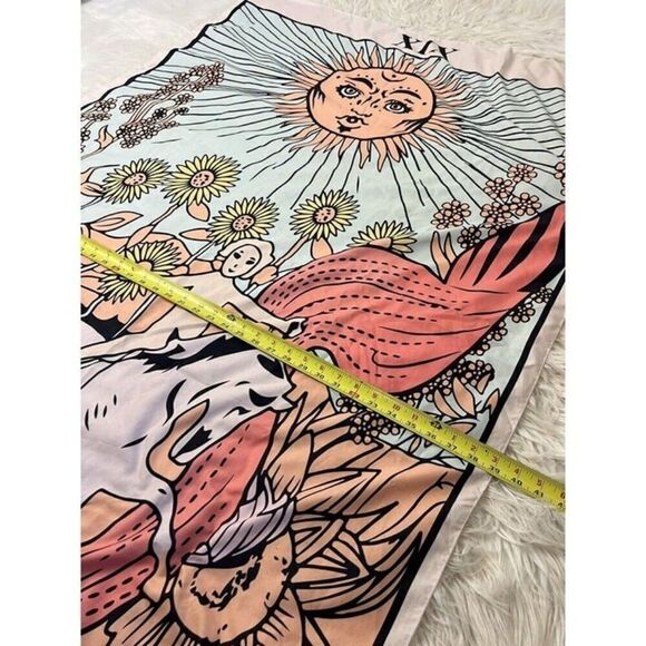 THE SUN Vintage Tarot XIX Tapestry 39” X 60” Wall Hanging Boho Home Decor NWOT - Picture 4 of 6
